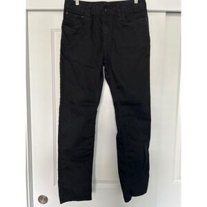 Prana Zion Slim Fit Pants Mens 31x32 Black Hiking Climbing Outdoor Trousers